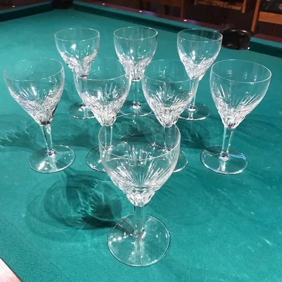 Dining | 8pc Mcm Crystal Glass Cut Drinking Or Wine Glasses With Wide Brim  | Poshmark